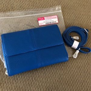 Thirty One Tons of Funds Wallet Crossbody Blue